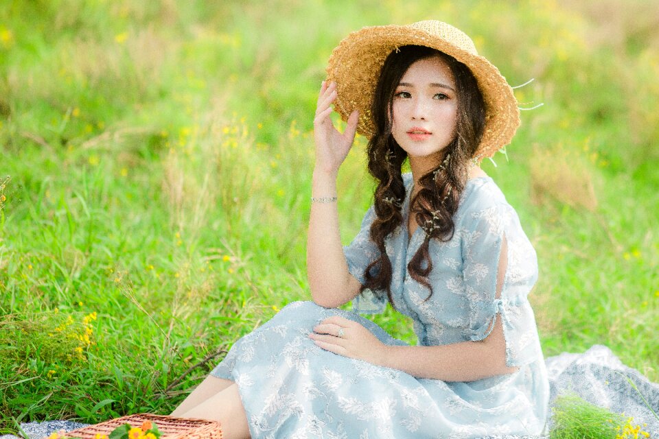 Woman girl portrait