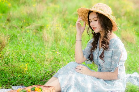 Woman girl portrait