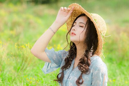 Woman girl portrait
