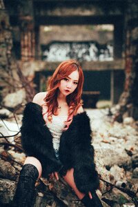 Woman girl portrait