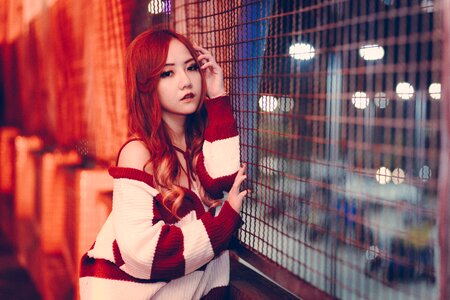 Woman girl portrait