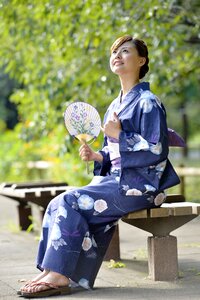 Woman girl portrait yukata