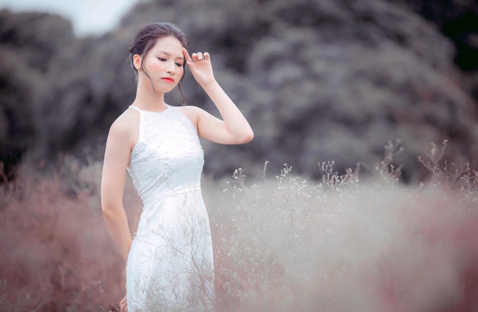 Woman girl portrait