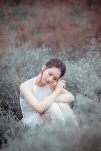 Woman girl portrait