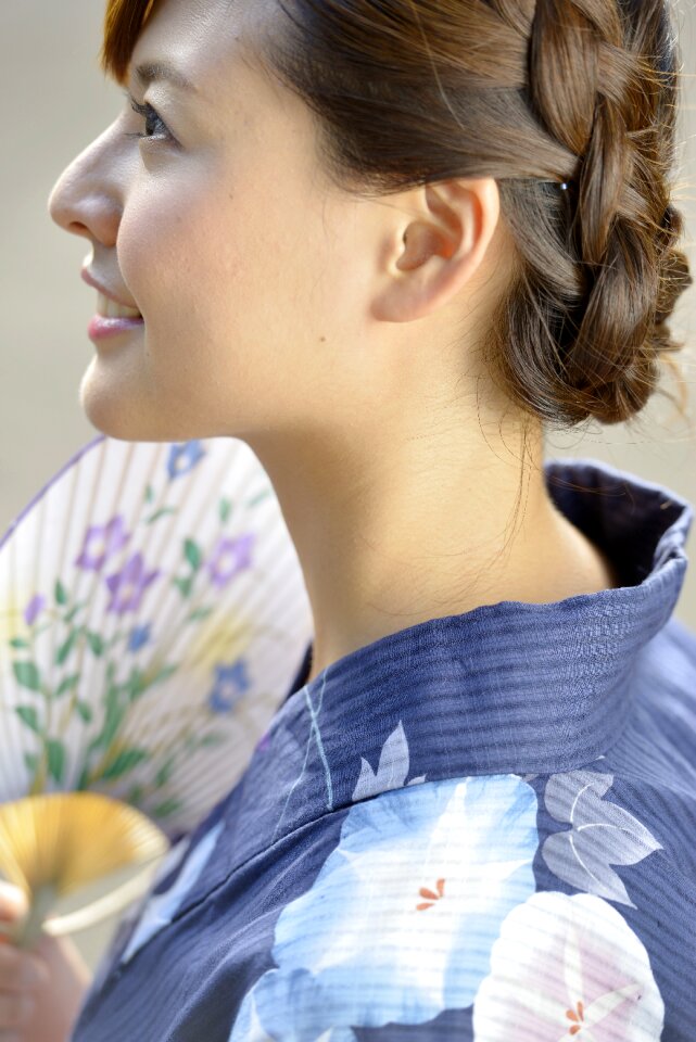 Woman girl portrait yukata