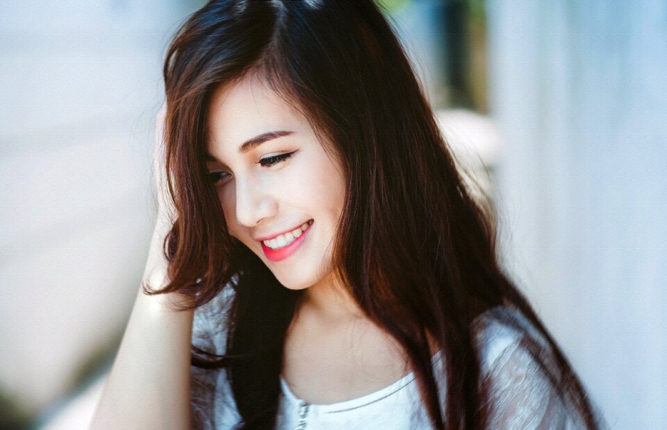 Woman girl portrait