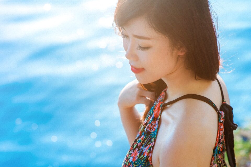 Woman girl portrait