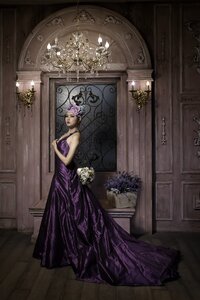 Woman girl portrait dress
