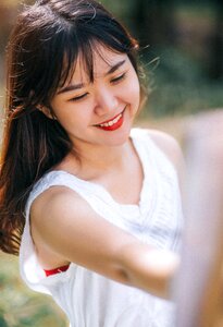 Woman girl portrait