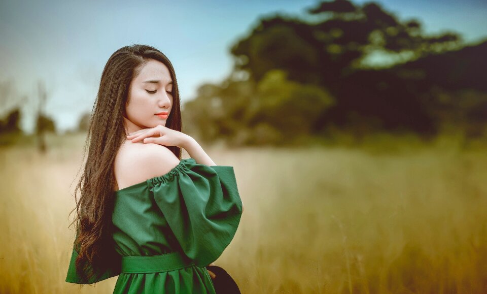 Woman girl portrait