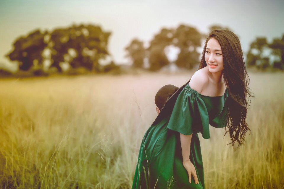 Woman girl portrait