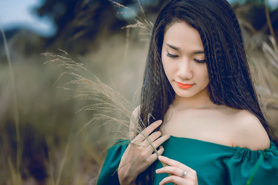 Woman girl portrait