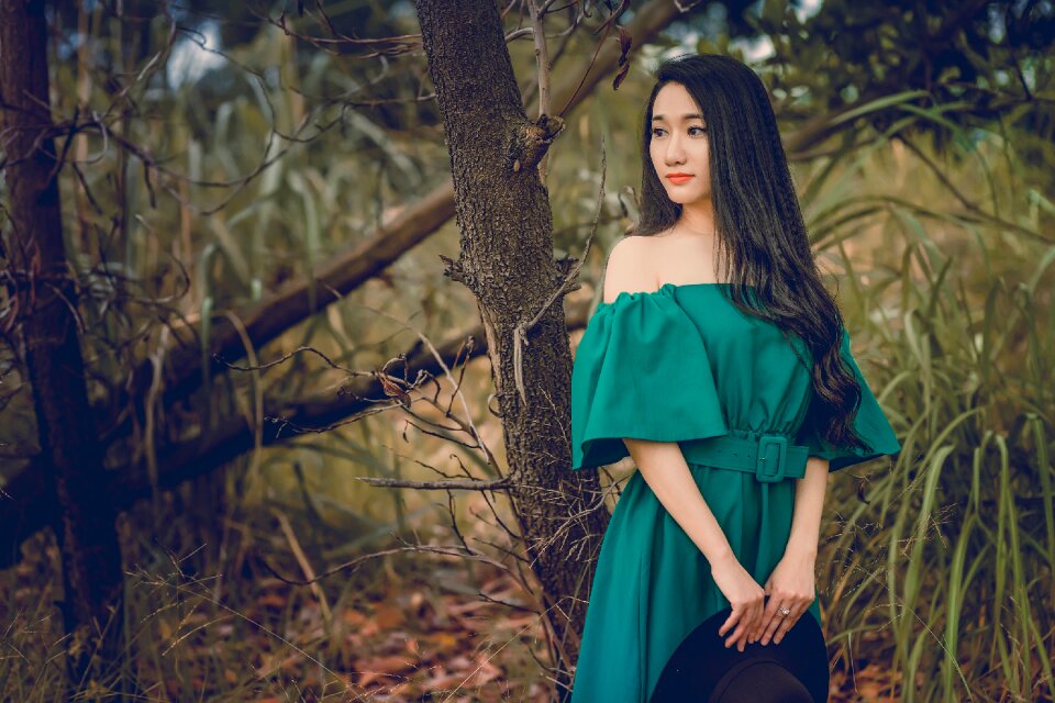 Woman girl portrait