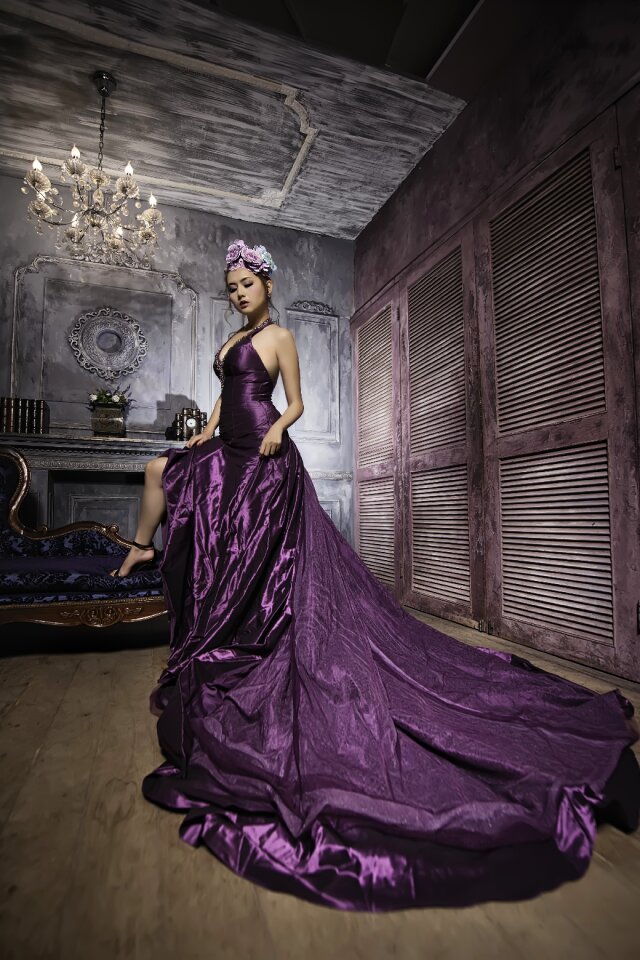 Woman girl portrait dress