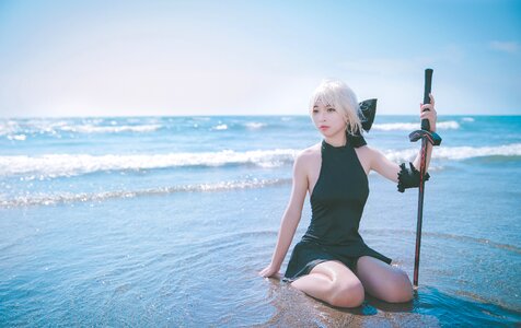 Cosplay saber fate stay night