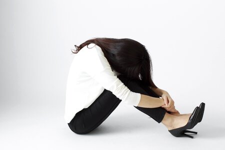 Depressed woman