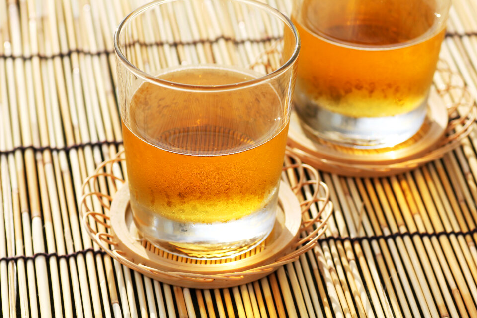 Roasted barley tea drink