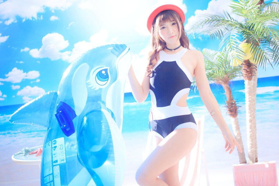 Woman girl swimwear