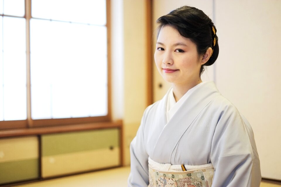 Woman portrait kimono