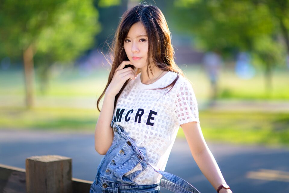 Woman girl portrait