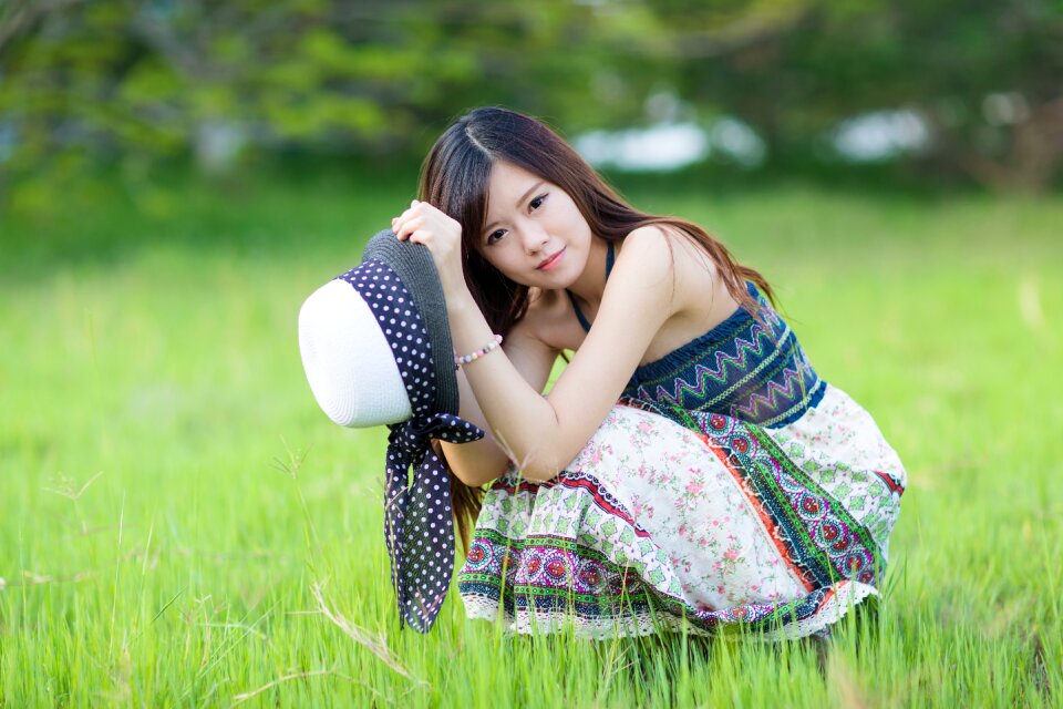 Woman girl portrait