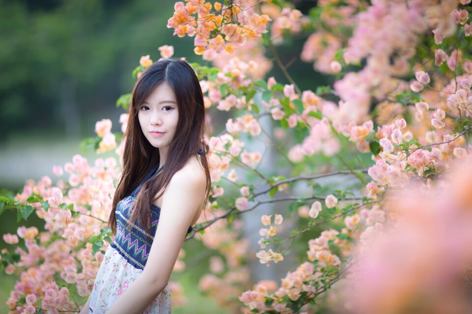 Woman girl portrait