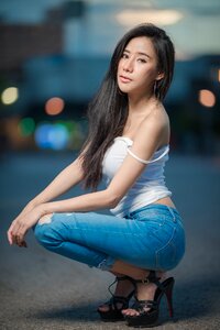 Woman girl portrait
