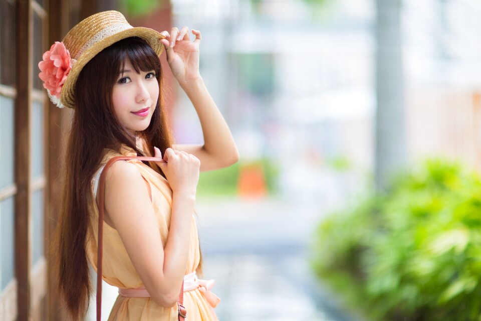 Woman girl portrait