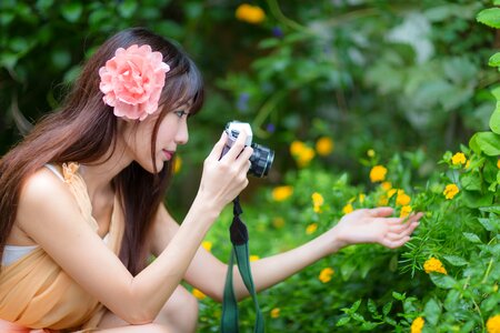 Woman girl portrait photo