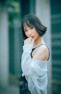 Woman girl portrait
