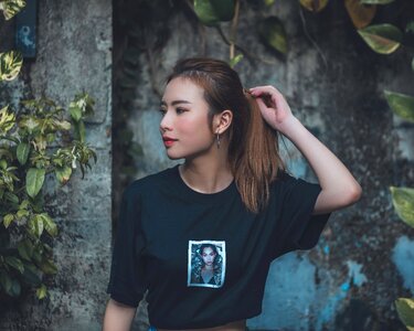 Woman girl portrait