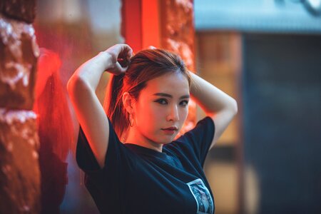 Woman girl portrait