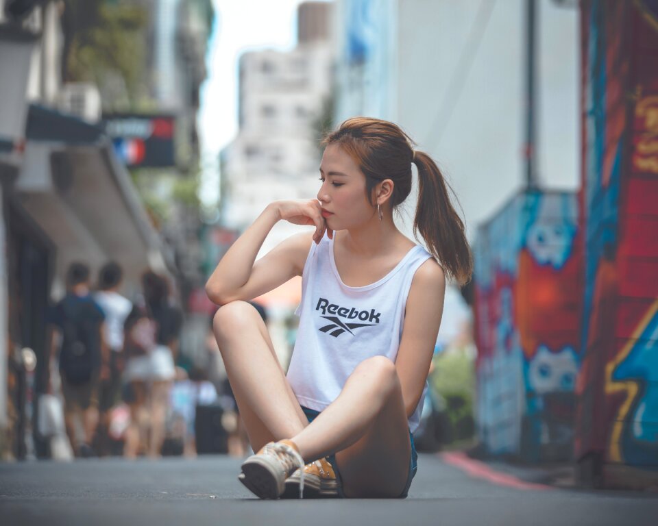 Woman girl portrait