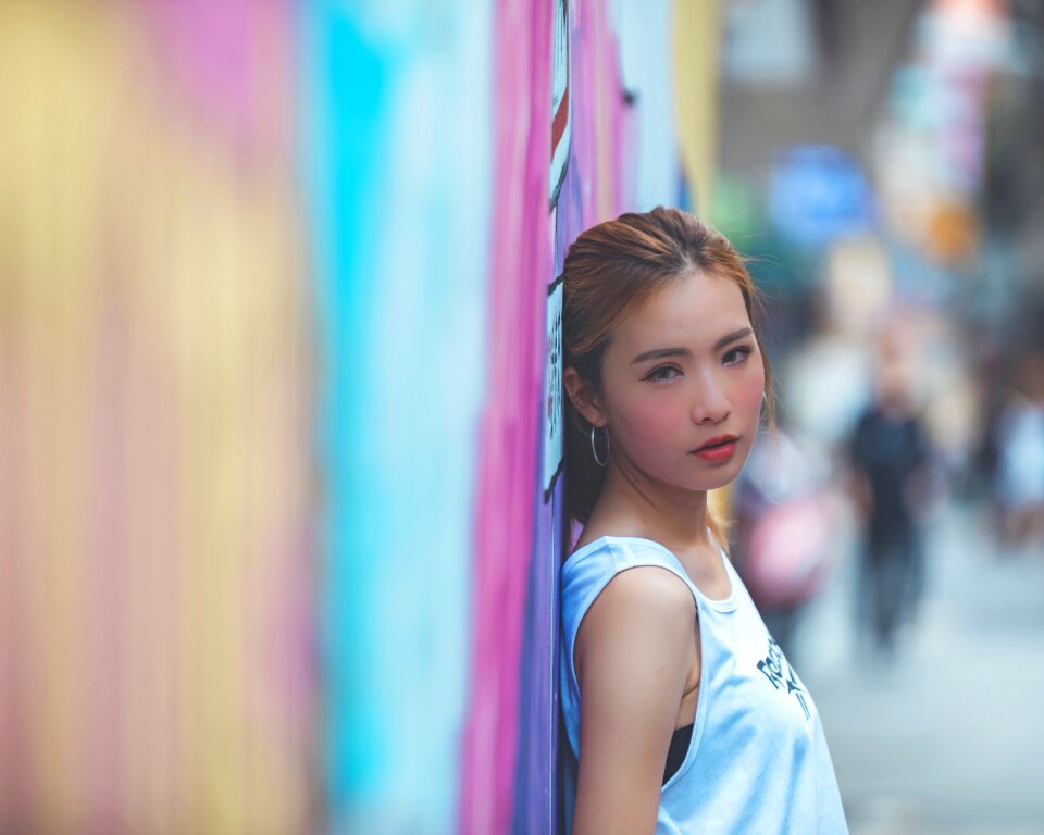 Woman girl portrait