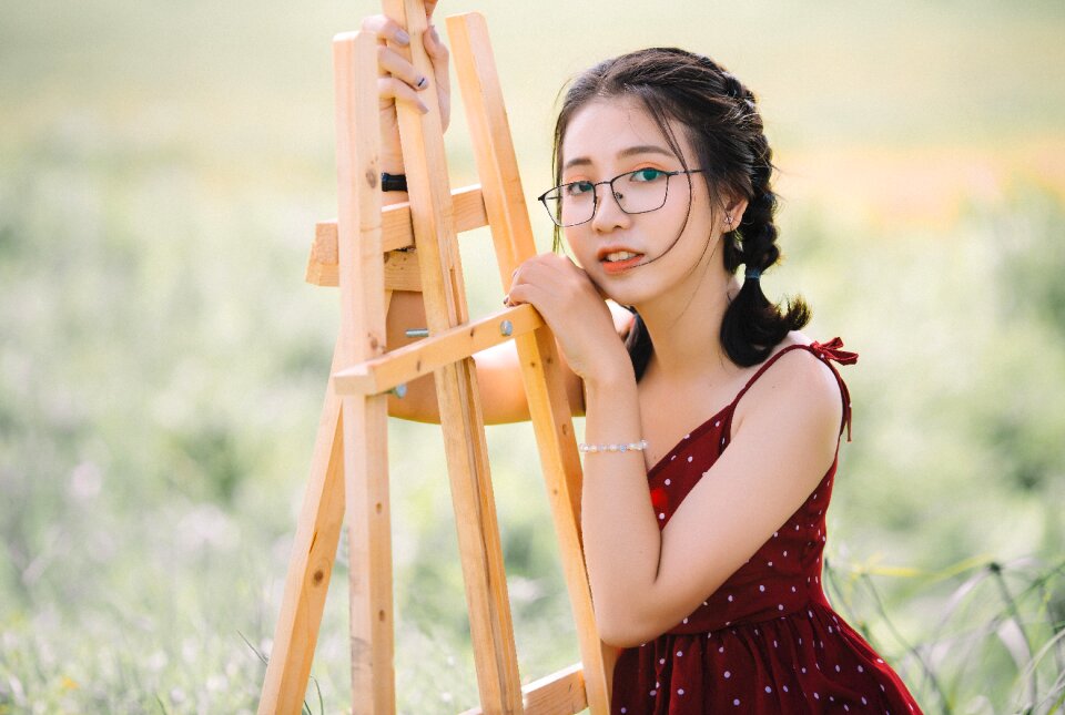 Woman girl portrait