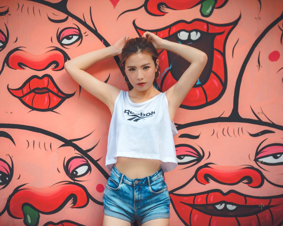 Woman girl portrait