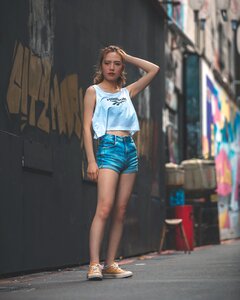Woman girl portrait