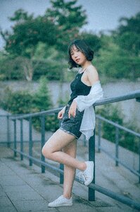 Woman girl portrait