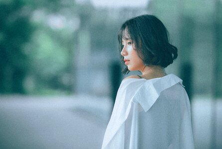 Woman girl portrait