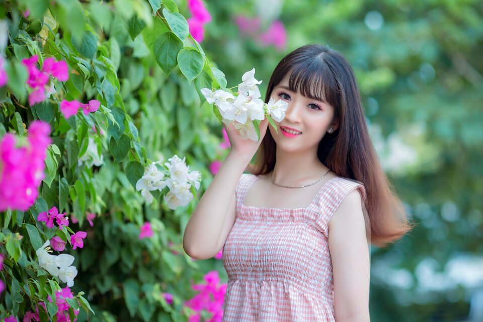 Woman girl portrait