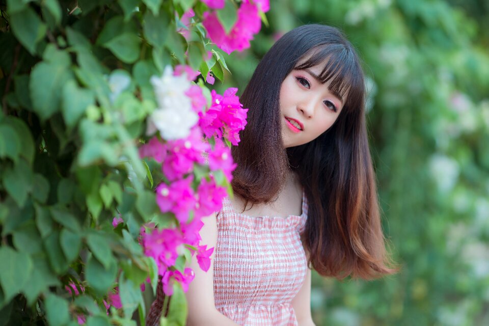 Woman girl portrait