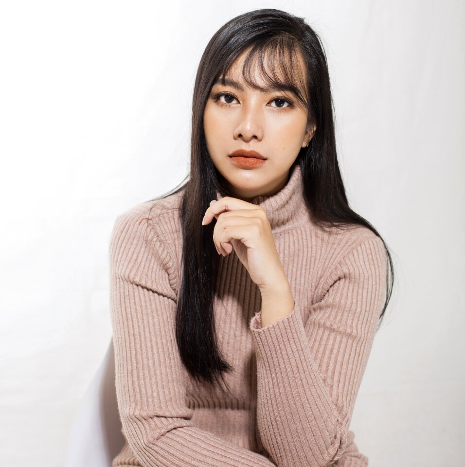 Woman girl portrait