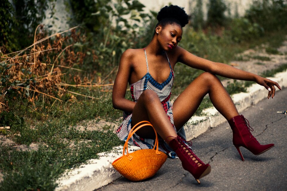 Woman girl portrait