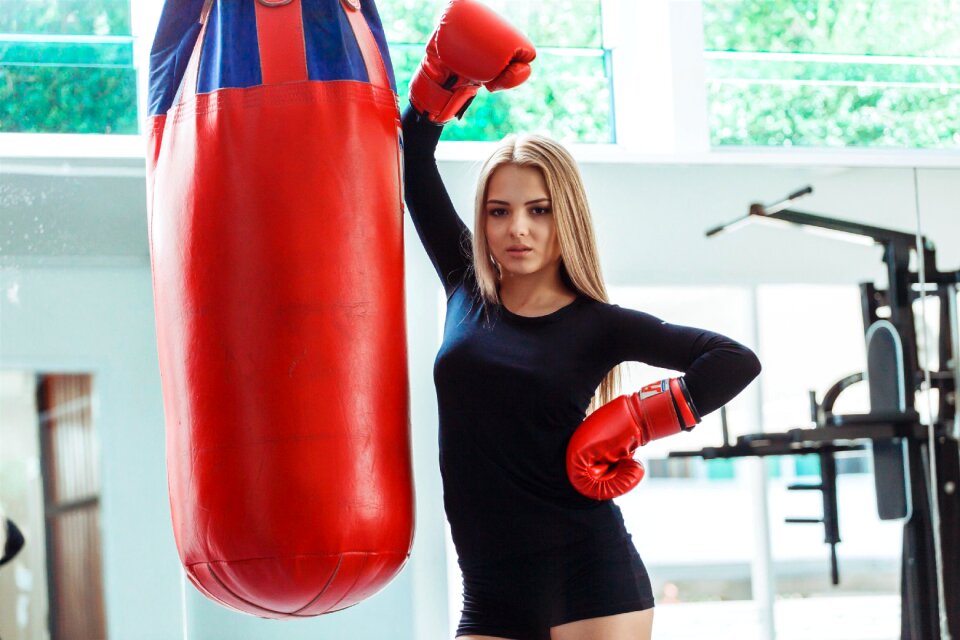 Boxing sports woman girl
