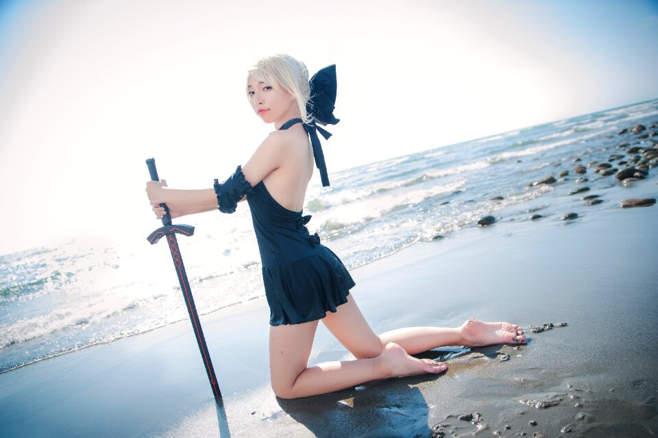 Cosplay saber fate stay night