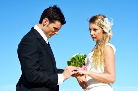 Wedding bride groom