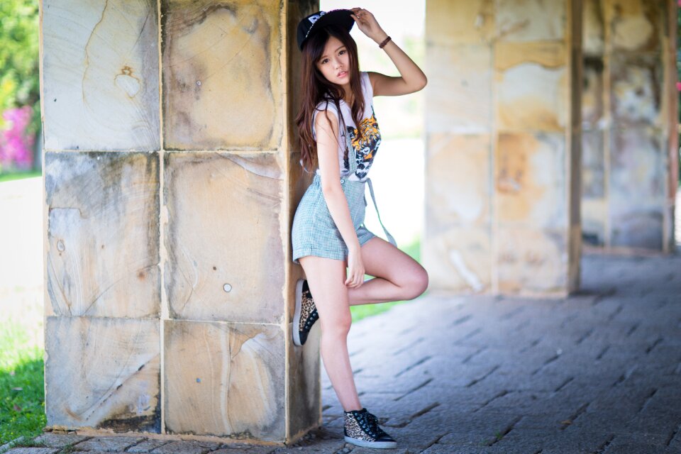 Woman girl portrait