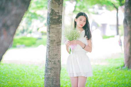 Woman girl portrait