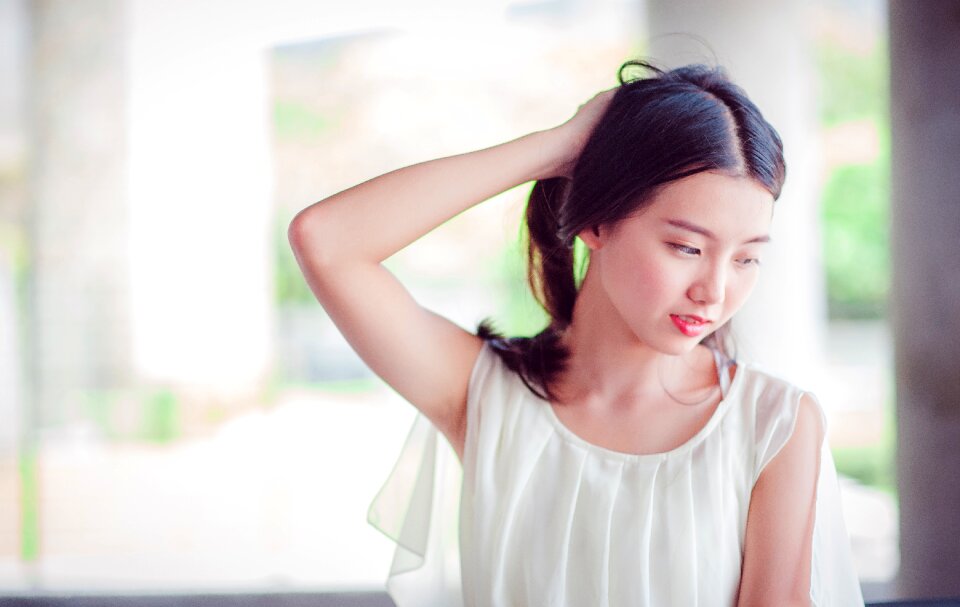Woman girl portrait