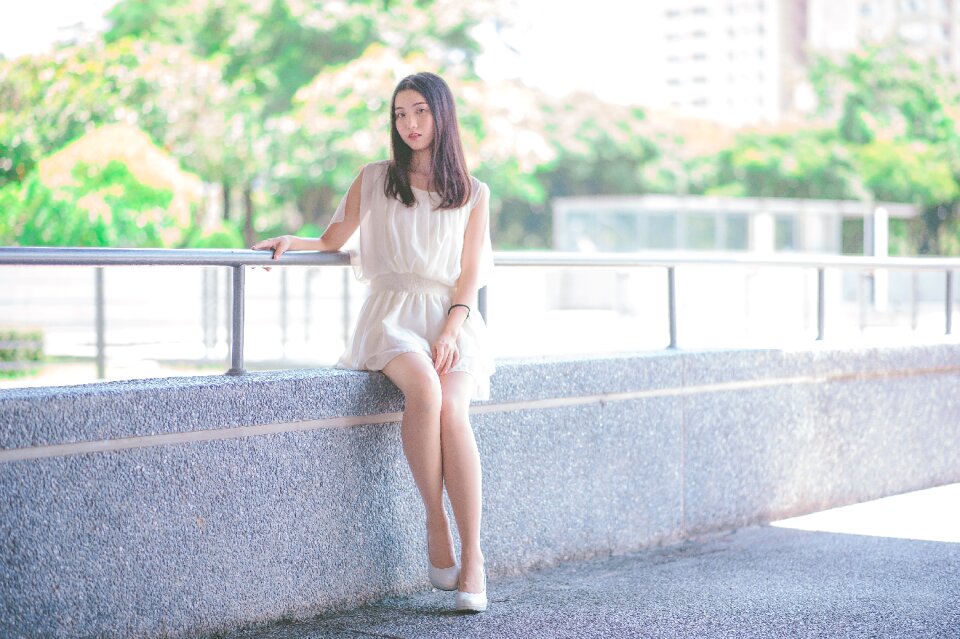 Woman girl portrait